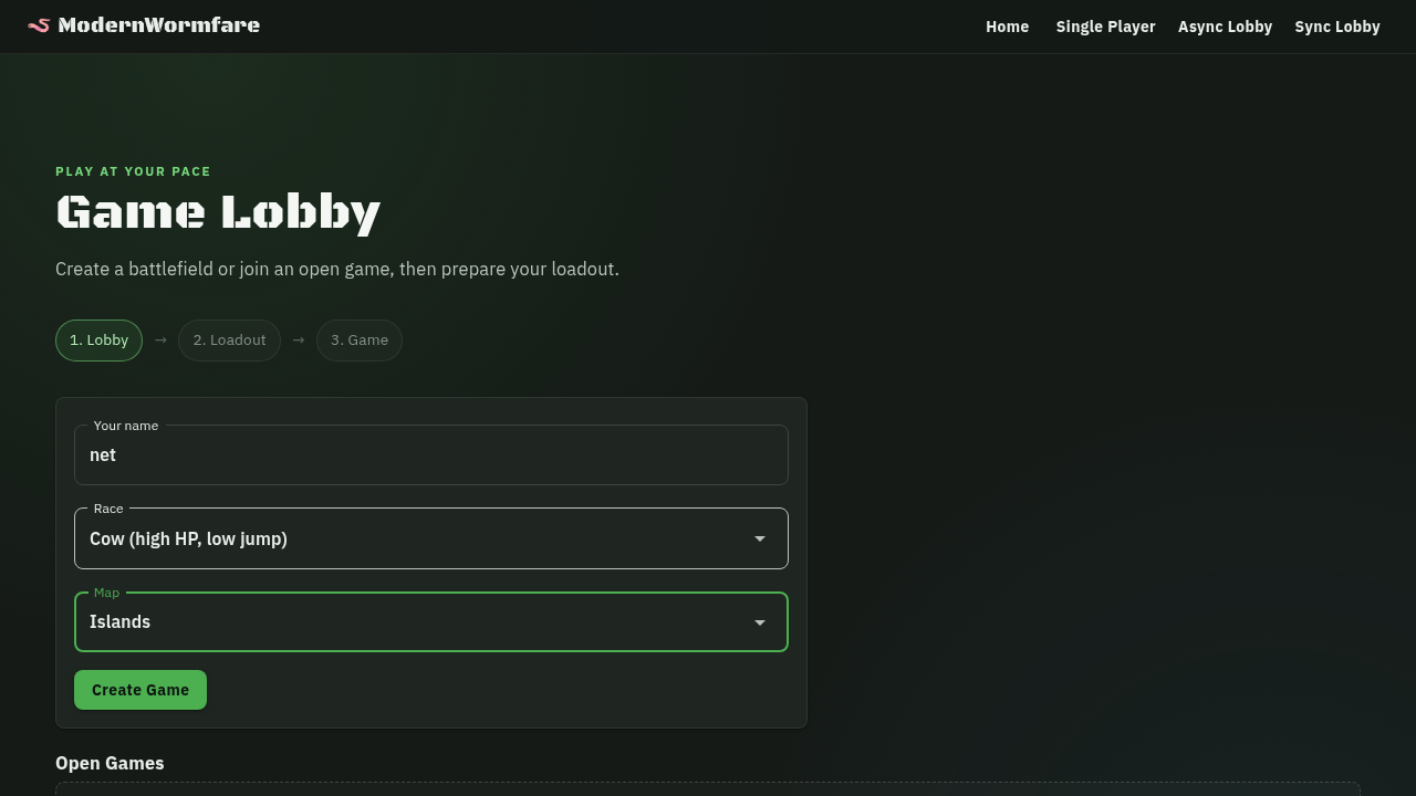 Lobby create